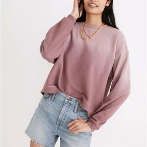 Madewell Dip Dyed (Re) sourced ombre crewneck